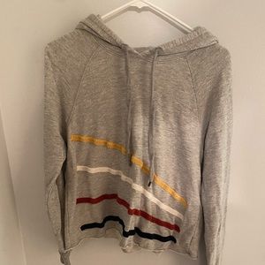 Sundry striped sweatshirt with hoodie
